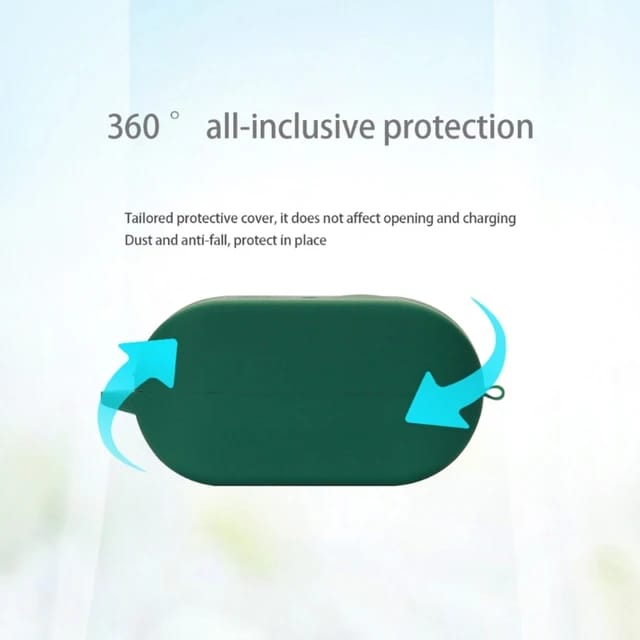 Blue Silicone Case Cover Compatible with JLAB GO Air True