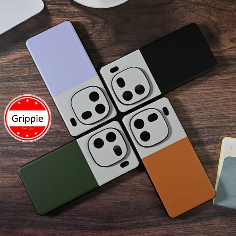 Purple Dual PU leather Hardcase case for iQoo 12 With Protect Camera