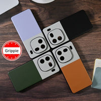 Purple Dual PU leather Hardcase case for iQoo 12 With Protect Camera
