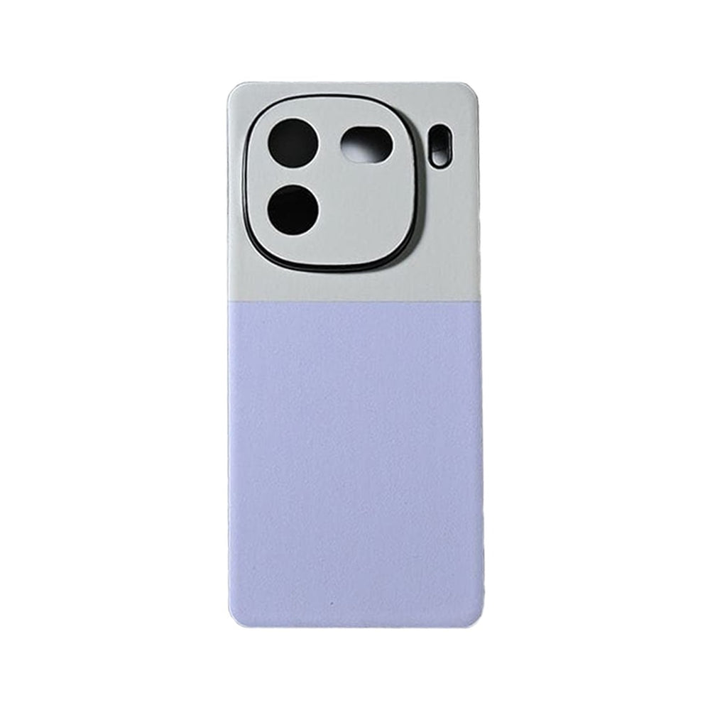 Purple Dual PU leather Hardcase case for iQoo 12 With Protect Camera