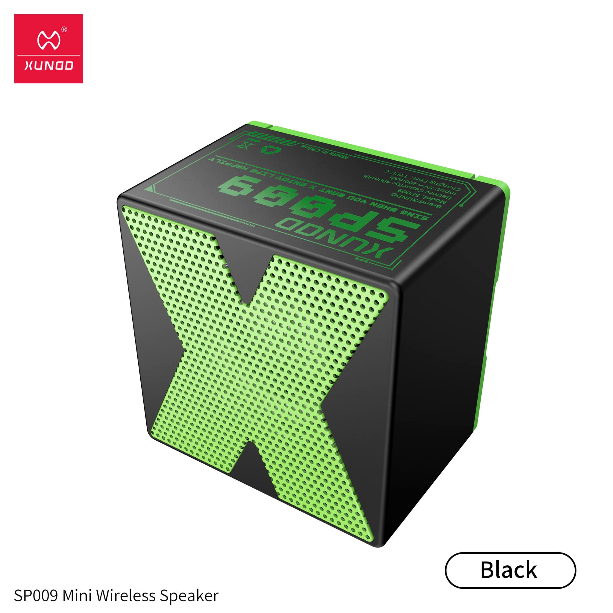 Xundd Outdoor Mini Bluetooth Speaker -Green