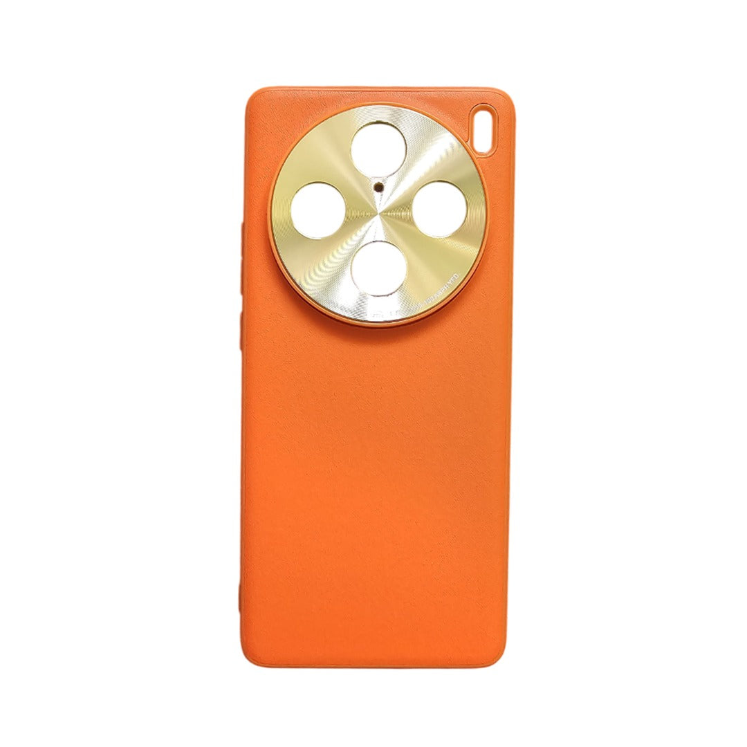 Orange Hard PC+PU Case Phone Case Cover for Vivo X100 Pro