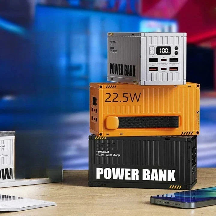 WOPOW PD35 Creative Container Outdoor Fast Charging Power Bank 50000mah - Yellow