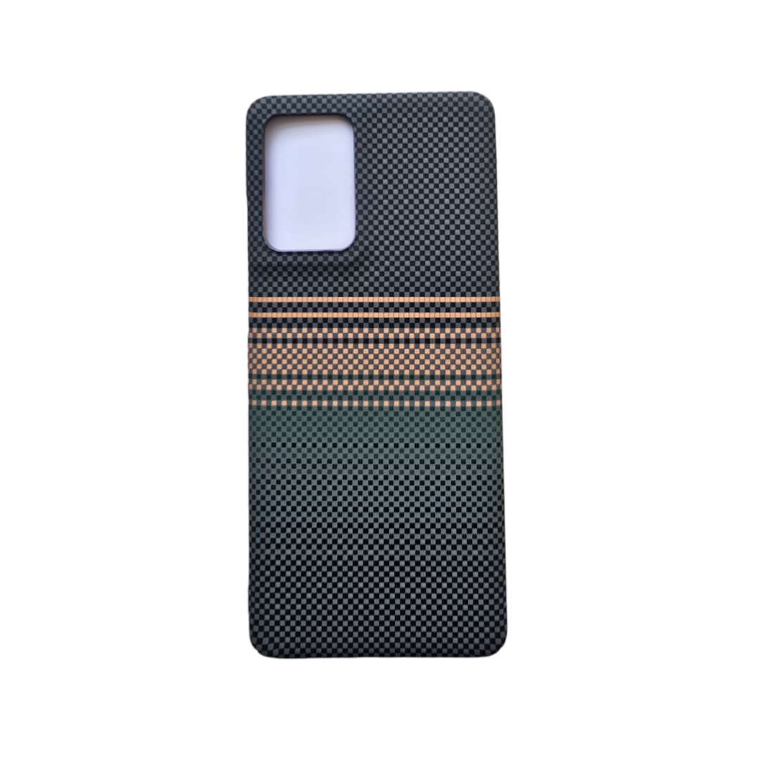 Ultra-thin Kevlar Pattern design case for Moto Edge 50 Fusion - Grey