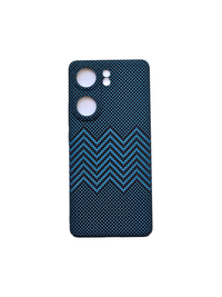 Ultra-thin Kevlar Pattern design case for iqoo Z9 Pro  - Blue Waves