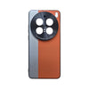 Ultra Case Fashion Hard PC+PU Camera Protective Back Cover Case For vivo X200 Pro- Orange+Silver