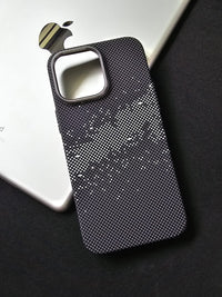 Black Sparkle Texture Slim PC Magnetic Cover for iPhone 14 Promax