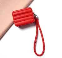 PU Leather Coated TPU Protective Charging Cover for Airpods Pro - Red