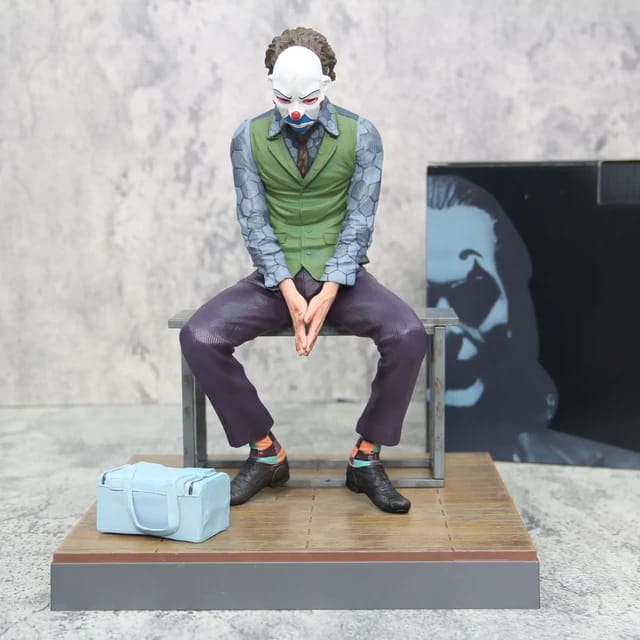 Dark Knight Heath Ledger Joker Sit Chair model Action Figure