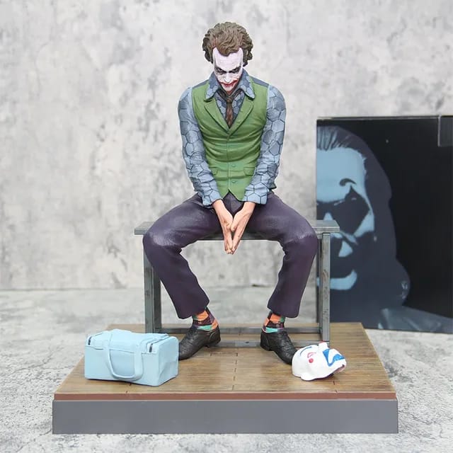 Dark Knight Heath Ledger Joker Sit Chair model Action Figure