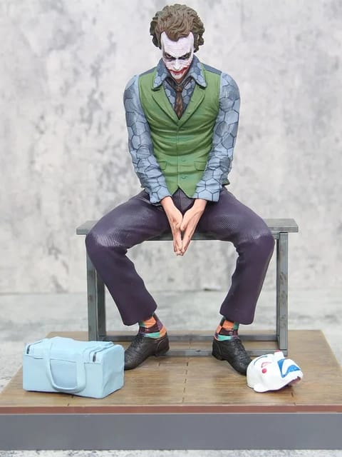 Dark Knight Heath Ledger Joker Sit Chair model Action Figure