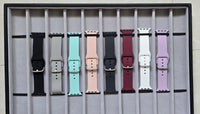 38/40/41 MM Light Grey Adjustable Silicone Braided Loop Strap for Apple Watches