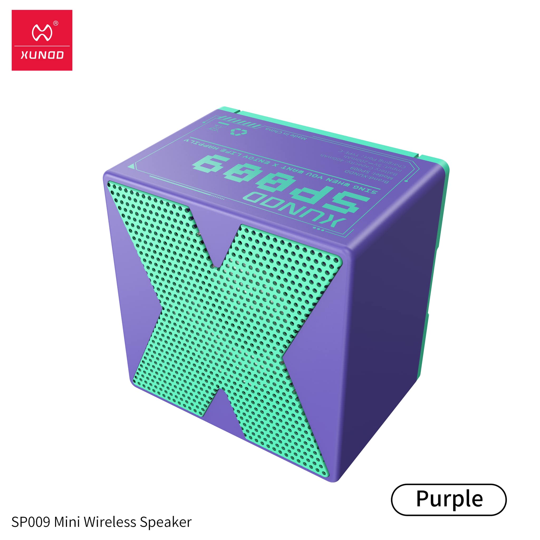 Xundd Outdoor Mini Bluetooth Speaker - Purple