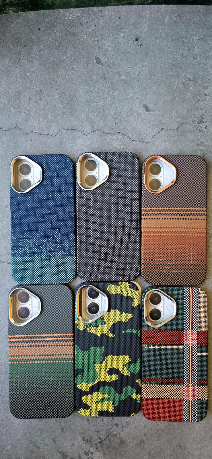 Checkboard Texture Slim PC Mag safe Cover for iPhone 16 Plus