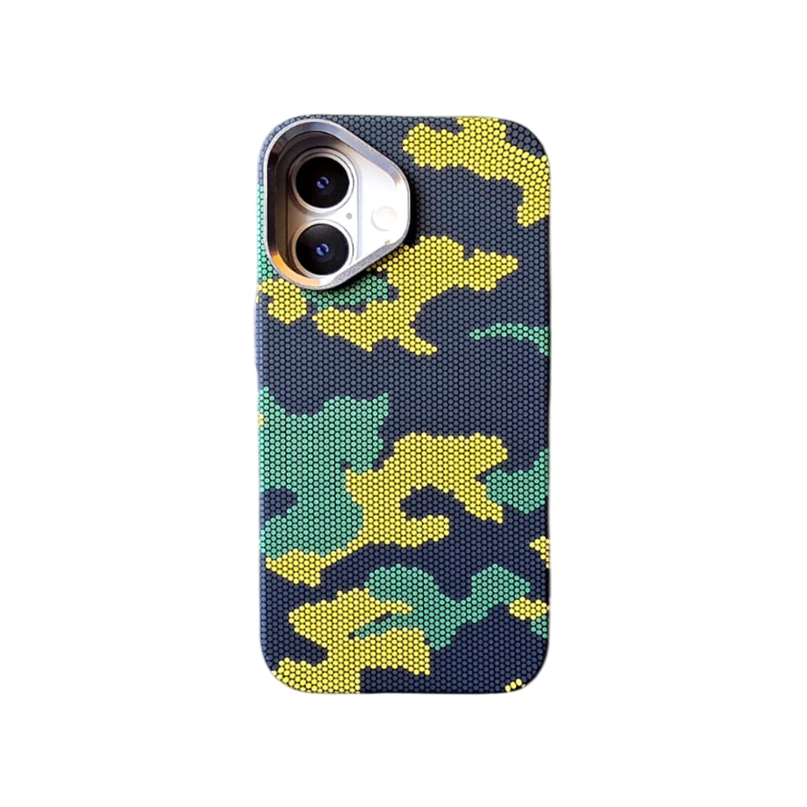 Military Texture Slim PC Mag safe Cover for iPhone 16 Plus