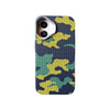 Military Texture Slim PC Mag safe Cover for iPhone 16 Plus