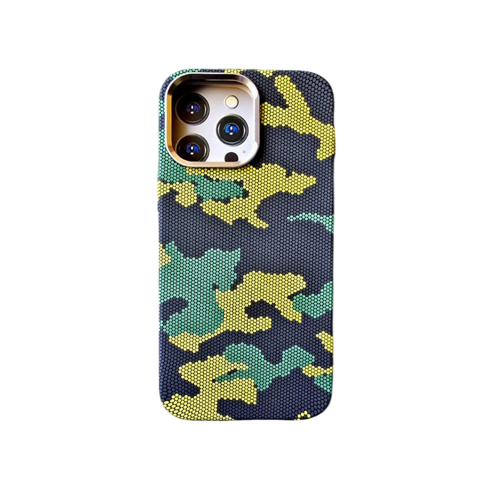 Military Texture Slim PC Mag safe Cover for iPhone 16 Pro