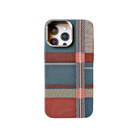 Checkboard Texture Slim PC Mag safe Cover for iPhone 16 Pro