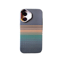 Grey Texture Slim PC Mag safe Cover for iPhone 16