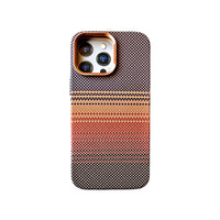 Brown Texture Slim PC Mag safe Cover for iPhone 15