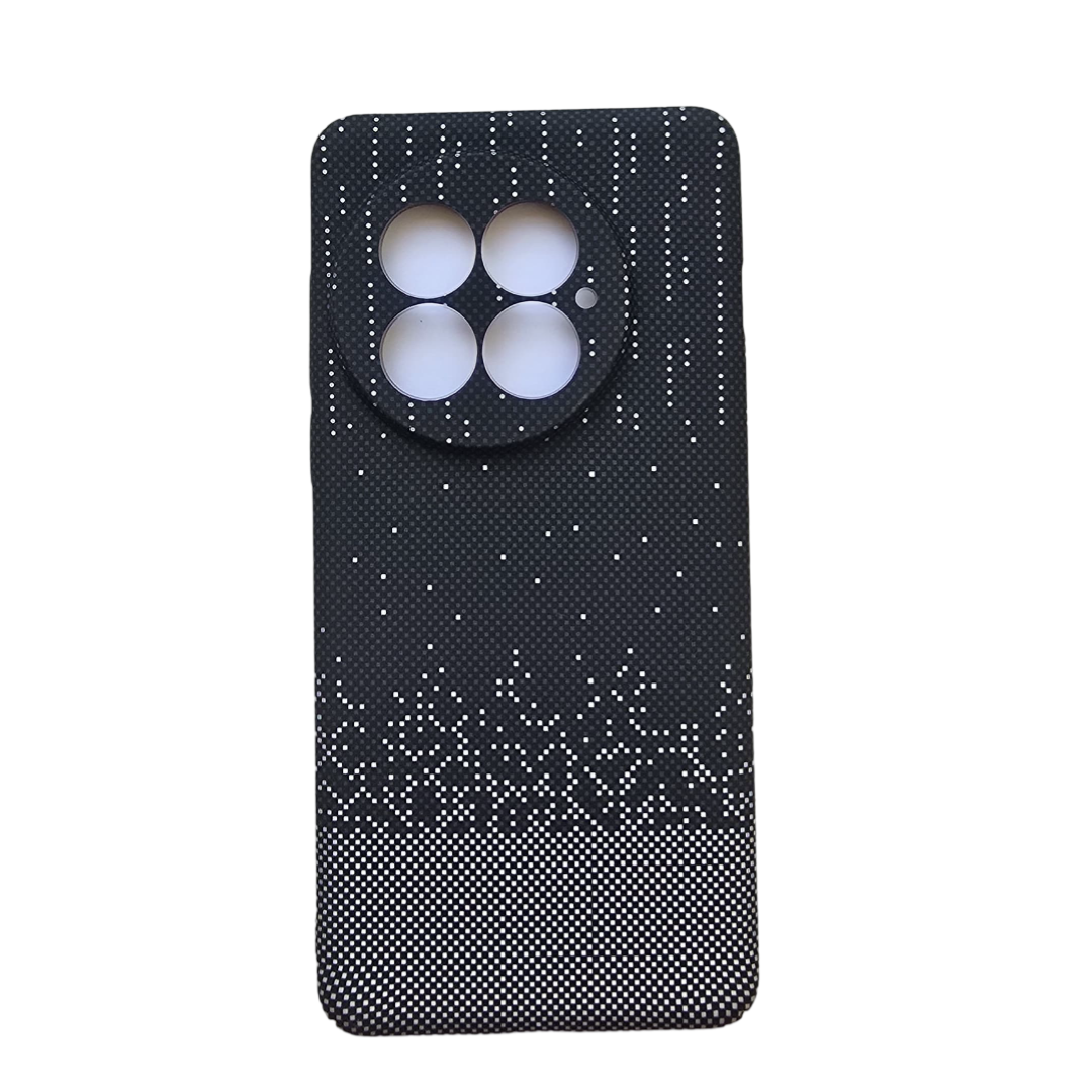 Ultra-thin Kevlar Pattern design case for OnePlus 13 - Black Sparkle Dots