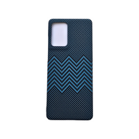 Ultra-thin Kevlar Pattern design case for Moto Edge 50 Fusion - Blue Waves