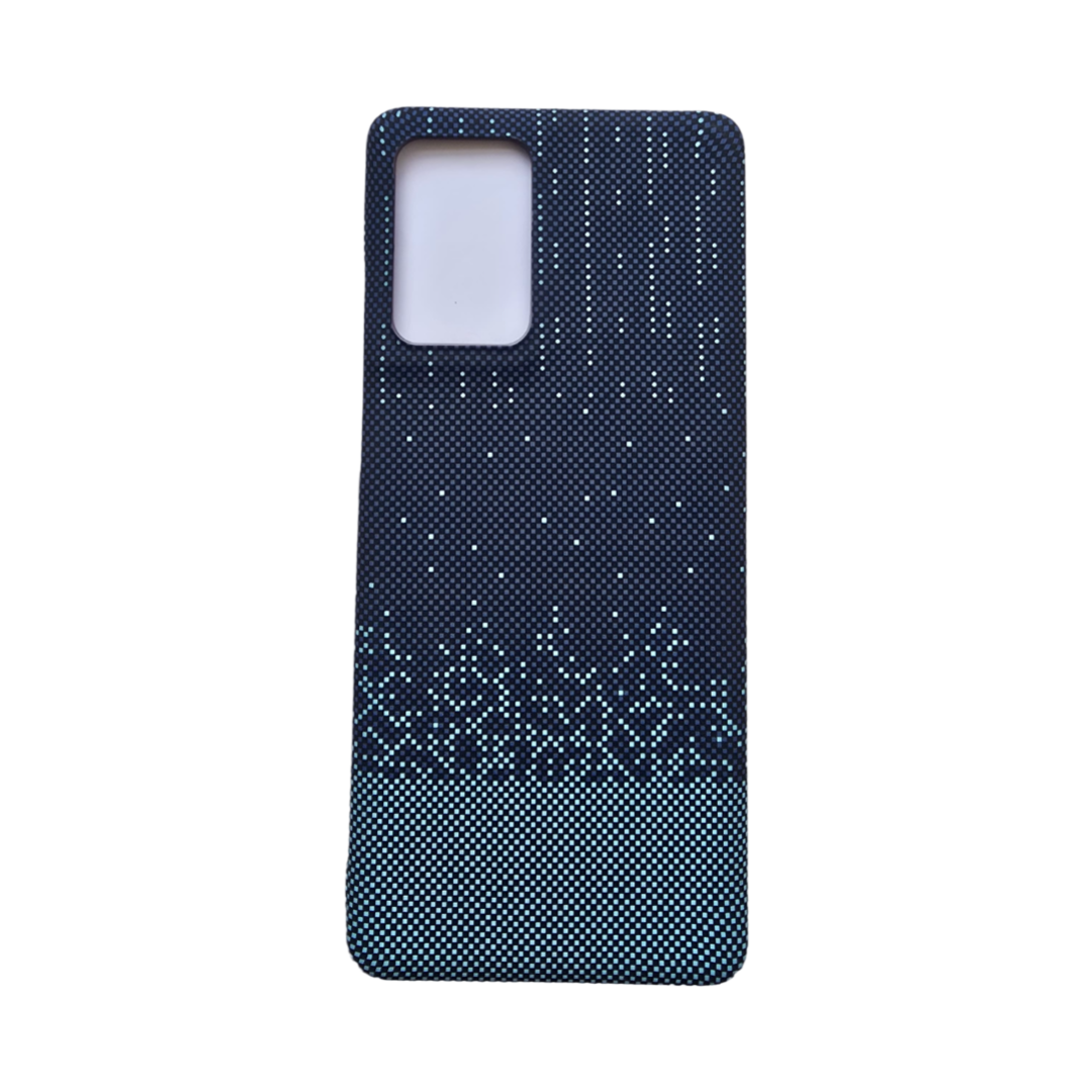 Ultra-thin Kevlar Pattern design case for Moto Edge 50 Fusion - Blue Sparkle Dots