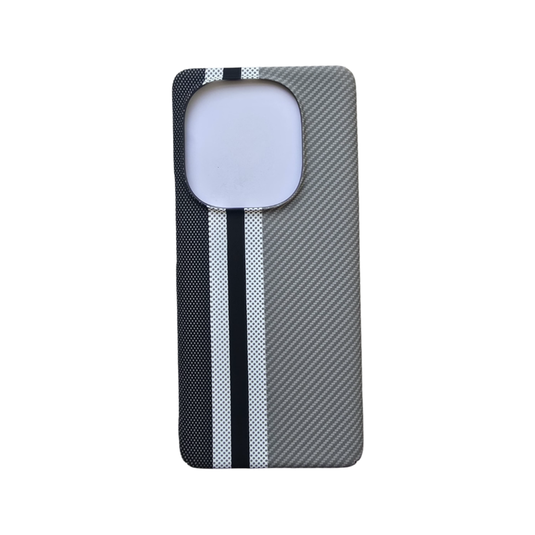 Ultra-thin Kevlar Pattern design case for iqoo Z9s  - Grey Line