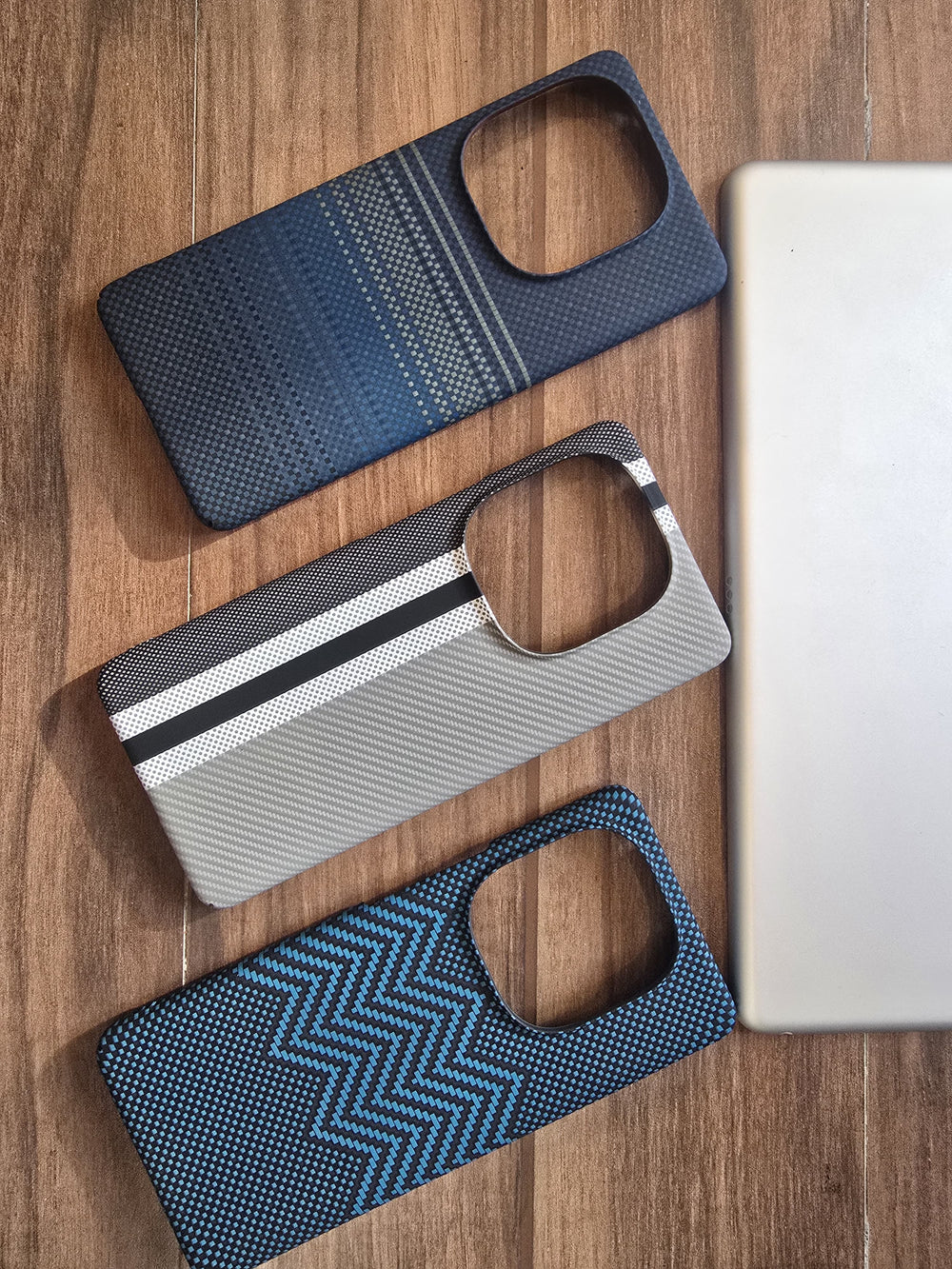 Ultra-thin Kevlar Pattern design case for iqoo Z9s  - Grey