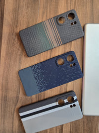 Ultra-thin Kevlar Pattern design case for iqoo Z9 Pro  - Blue Waves