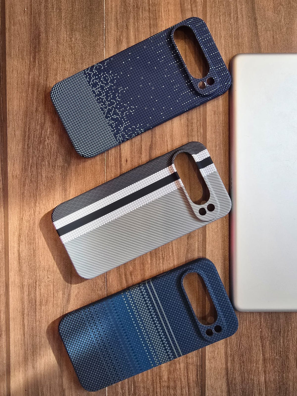 Ultra-thin Kevlar Pattern design case for Google Pixel 9 Pro XL - Grey