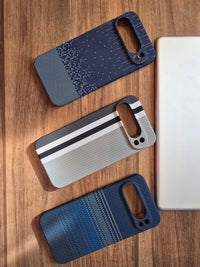 Ultra-thin Kevlar Pattern design case for Google Pixel 9 Pro XL - Grey