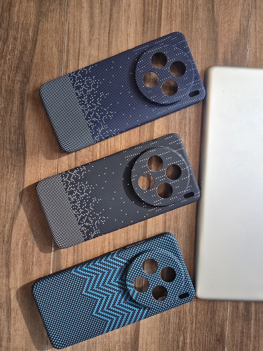 Ultra-thin Kevlar Pattern design case for Vivo X200 - Blue Waves