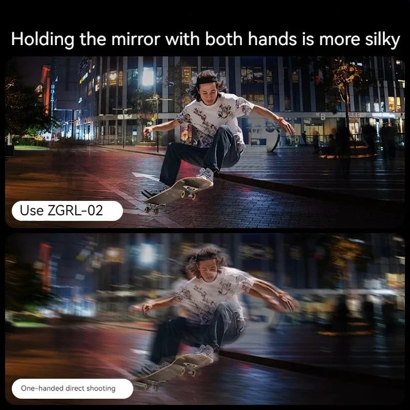 ZGRL02 Handheld Led Video Ring Light Fill Light Smartphone Camera Cage Rig Bi-color 2500-8500K CRI+95 Video Light