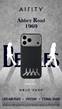 Black Abbey Road 1969 - Intangible Cultural Heritage Bamboo Weave Kevlar Aramid Fiber iPhone (AIRITY Brand) Magnetic 17 Promax Phone Case