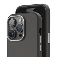 Blueo Black Premium Leather case with Magsafe - iPhone 14 Pro/14 Promax/15/15 Pro