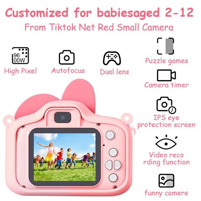 Small Rabbit Silicone Kids Camera - Pink