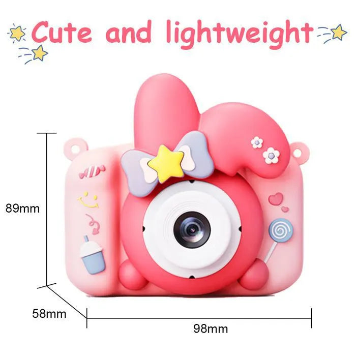 Small Rabbit Silicone Kids Camera - Pink