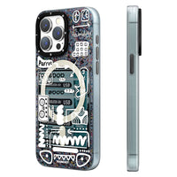 Youngkit Grey Pulse Dark Matter Magsafe case for iPhone 15