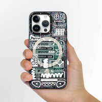 Youngkit Grey Pulse Dark Matter Magsafe case for iPhone 15