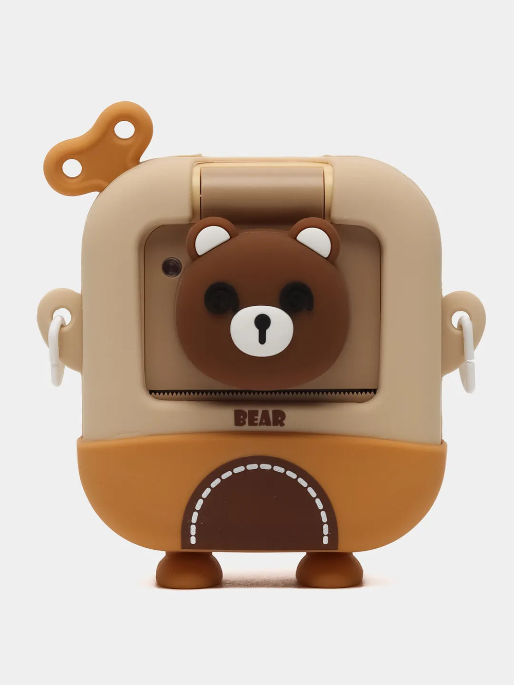 Instant Print Camera for Kids,48MP Bear Digital Camera (Brown)