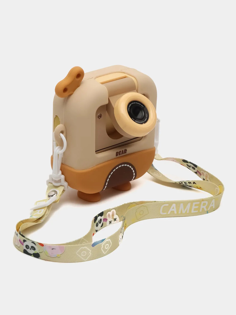 Instant Print Camera for Kids,48MP Bear Digital Camera (Brown)