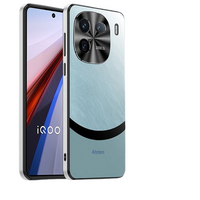 Cyan Hard Rigid Plastic Matte Finish Case Back Cover for iQoo 12