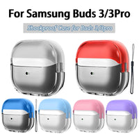 White Soft TPU Funny Shockproof Protective Covers with Lanyard for Samsung Galaxy Buds3 Pro/Galaxy Buds3(2024)