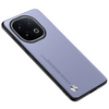Light Purple Luxury Plain Leather with shockproof bumper Case For iQOO 13