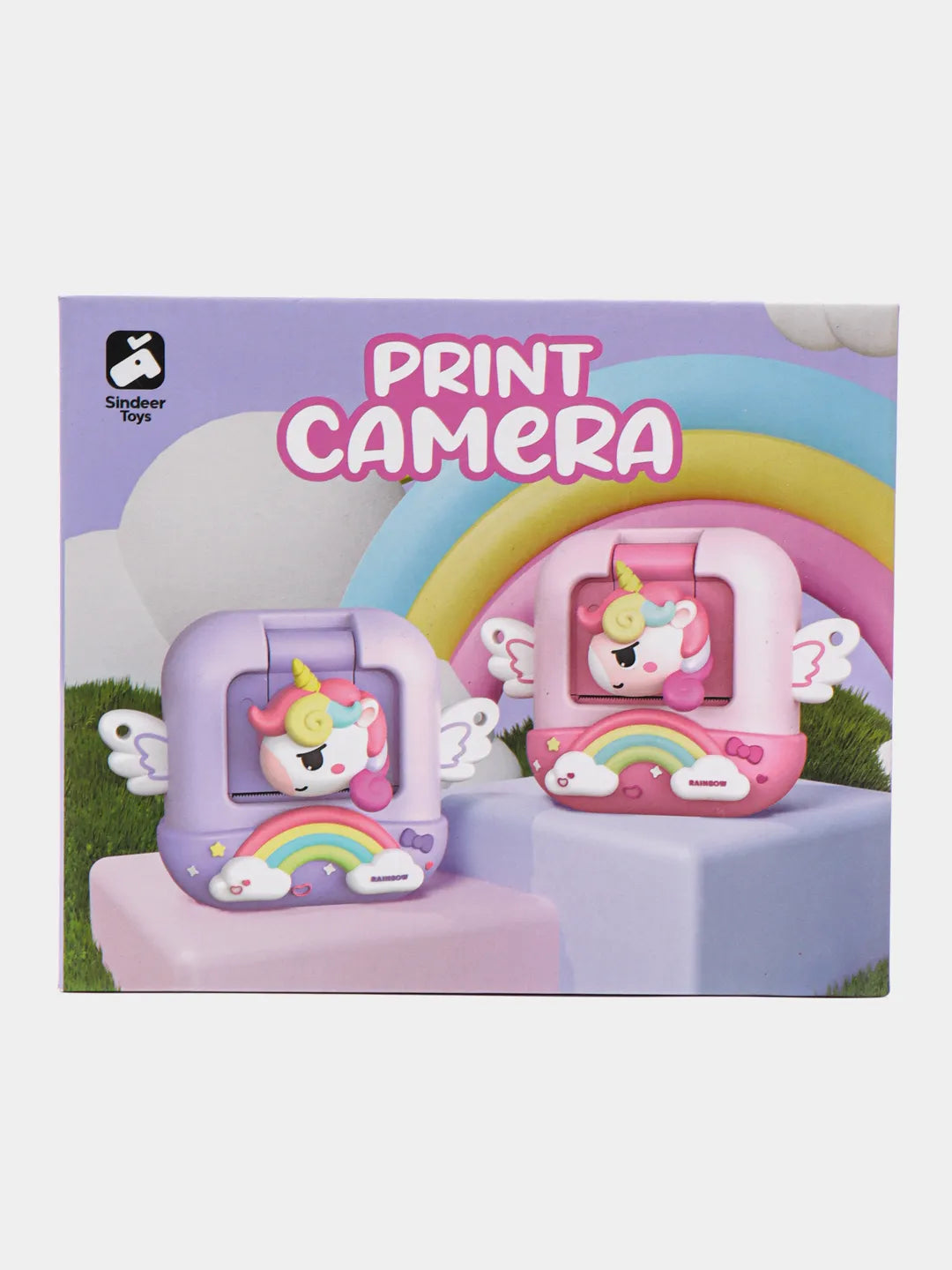 Instant Print Camera for Kids,48MP Unicorns Digital Camera (Purple)