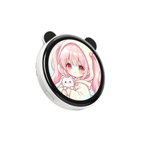 Grippie Electronic Badge 1.85 Inch HD Display Custom Wallpaper Bluetooth-compatible Camera Selfie Preview - Magsafe - White