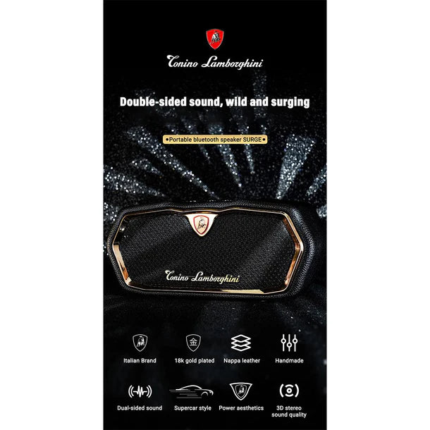 Black LAMBORGHINI Luxury TL89 SURGE Bluetooth Speaker