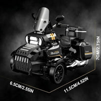 Black RC Drift Remote Control Three-Wheel Motor 2.4 Ghz Beetle Electric Model Emulation Motorcycle