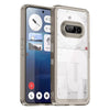 Hard PC + TPU Frame, Drop-Resistant, Protective Case Compatible with Nothing Phone 3a (Transparent Grey)
